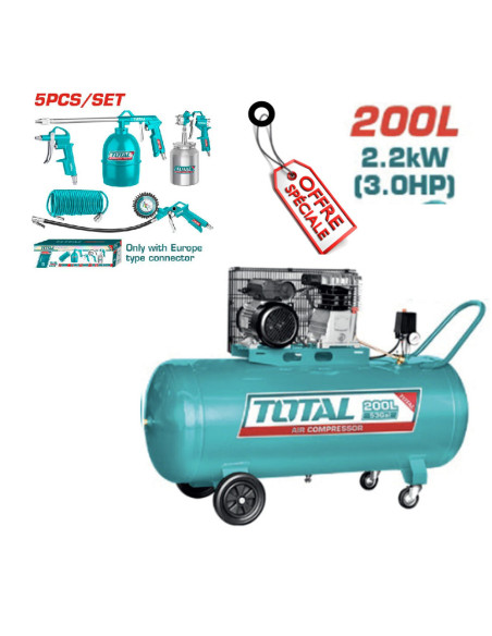 PACK COMPRESSEUR 200L 220V 3CV TC1302002E-51