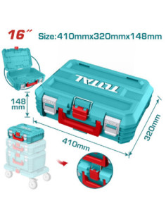 CAISSE À OUTILS PLAST EMPILABLE 16" TPBXS101