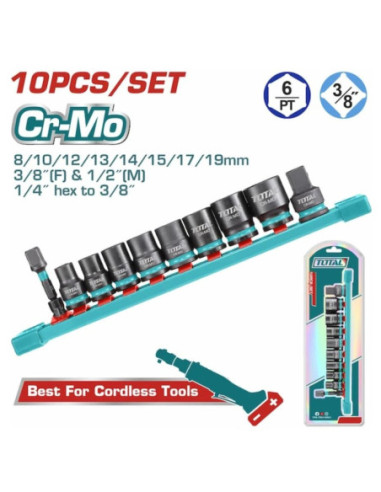 BOITE A DOUILLES 3/4" 10PCS THKISD38106L