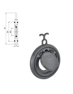 CLAPET PVC PRESSION SANDWICH - ø110