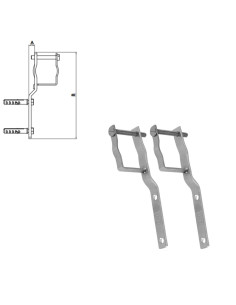 SUPPORT COLLECTEURS INOX - 3/4"