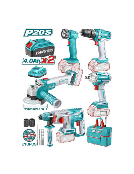 KIT 5PCS OUTILLAGES ELECTRO-PORTATIFS TCKLI2019