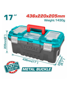 CAISSE A OUTILS PLAST 17" TPBX0172