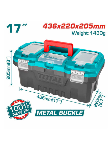 CAISSE A OUTILS PLAST 17" TPBX0172