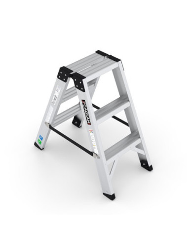 ESCABEAU ALUM ACCÉS 2 CÔTÉS EVEREST PRO - EVR-PRO 3
