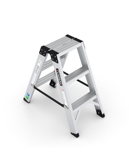ESCABEAU ALUM ACCÉS 2 CÔTÉS EVEREST PRO - EVR-PRO 3