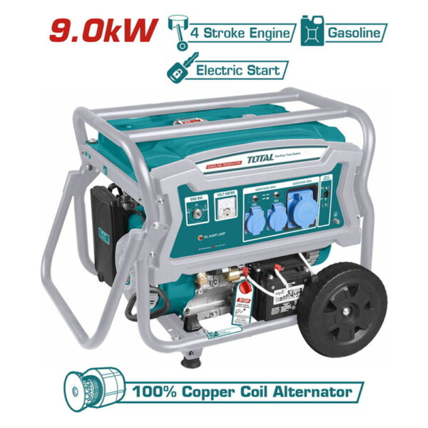 GROUPE ELECTROGENE GASOLINE 9KW BATTERIE TP190006