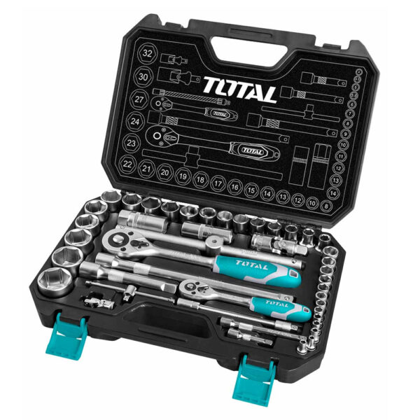 BOITE A DOUILLES 1/4-1/2 44PCS THT421441