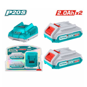 CHARGEUR + 2 BATTERIES 20V 2AH TFBCPK1222