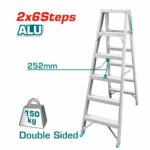ESCALIER DOUBLE FACE 2X6 EN ALUMINIUM THLAD01061