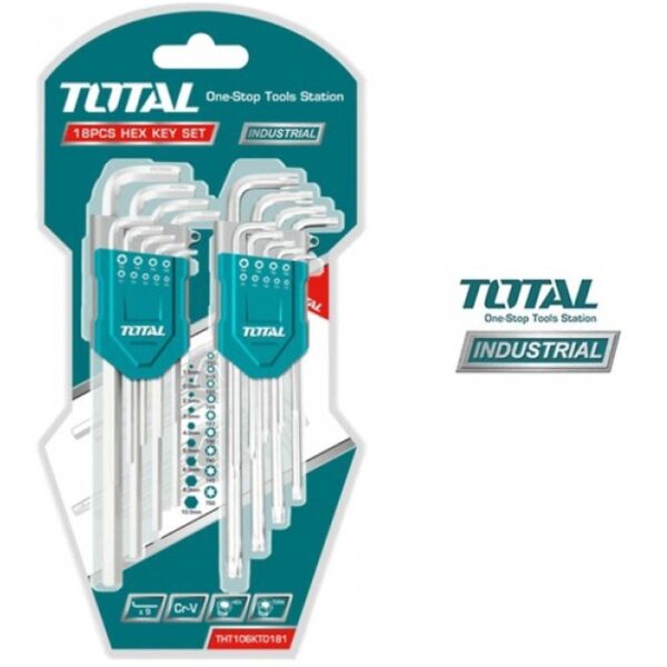 JX CLES MALE 18PCS TORX+SIXPANS THT106KT0181