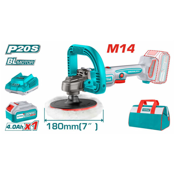PONCEUSE POLISSEUSE 20V S/FIL + BAT TAPLI20181