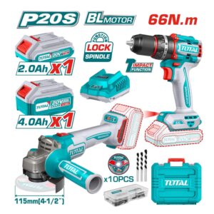 KIT DE 2PCS VISSEUSE+MEULEUSE TCKLI20273