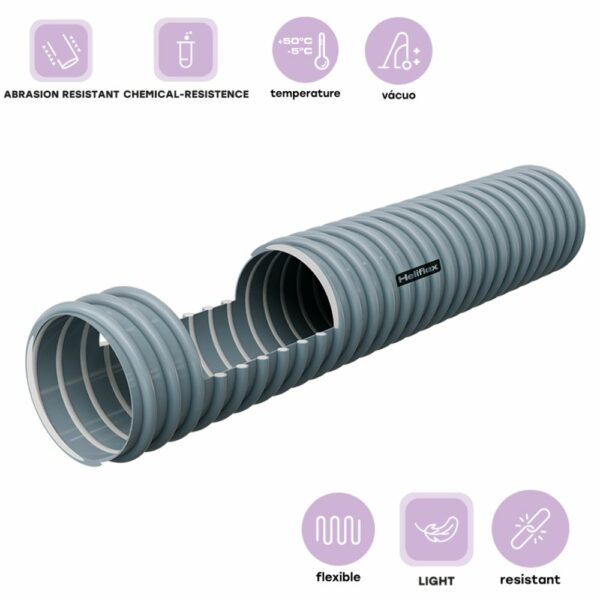 TUYAU HELIFLEX VENT GRIS