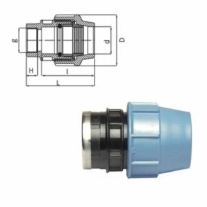 RACCORD TARAUDÉ À COMPRESSION FEMELLE