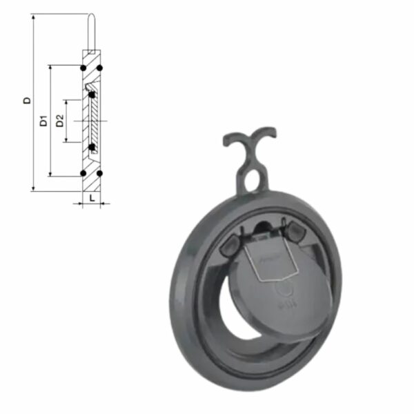 CLAPET PVC PRESSION SANDWICH