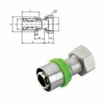 RACCORD DROIT ECROU LIBRE