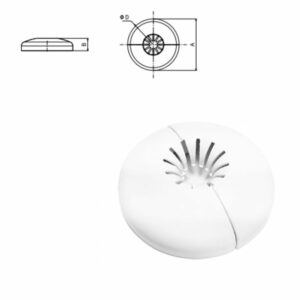 ROSACE CACHE TUBE BLANC