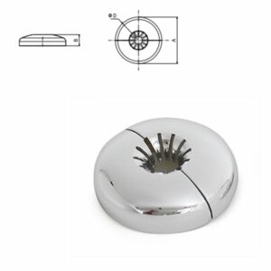 ROSACE CACHE TUBE CHROME