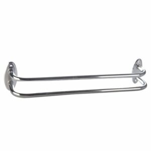 PORTE SERVIETTE DEUX BRANCHES CHROMEE