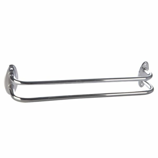 PORTE SERVIETTE DEUX BRANCHES CHROMEE