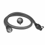 FLEXIBLE DE TOILETTE TRESSE GRIS 1M