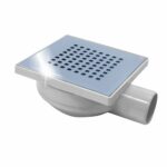 SIPHON DE SOL EN PVC ORIENTABLE SLIM 15X15