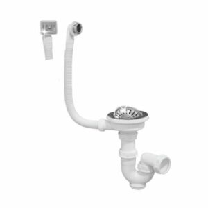 VIDAGE EVIER INOX/GRES SIMPLE BAC A PANIER Ø90