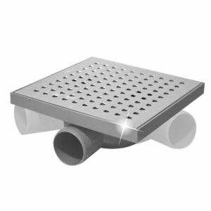 SIPHON DE SOL ORIENTABLE 200X200 INOX CARREE