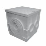 REGARD DE BRANCHEMENT EN PP 400X400 GRIS