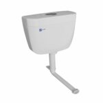 CHASSE D'EAU SEMI BAS ALIMENTATION LATERALE POUSSOIRE METALISE