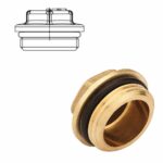 BOUCHON 1/2" MALE JAUNE