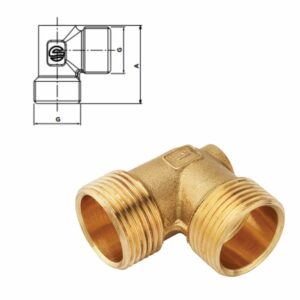 RACCORD COUDE MM PORTE PURGEUR