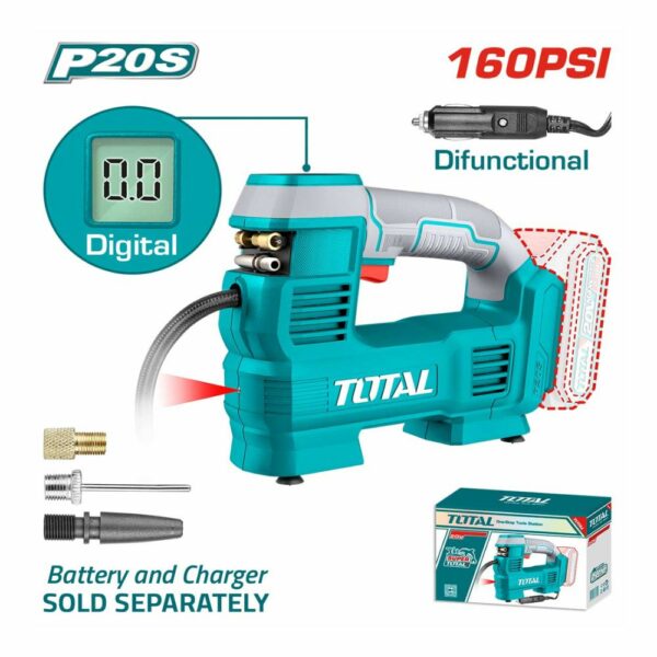 COMPRESSEUR PORTATIF 11BAR 20V 2AH SBAT TACLI2012