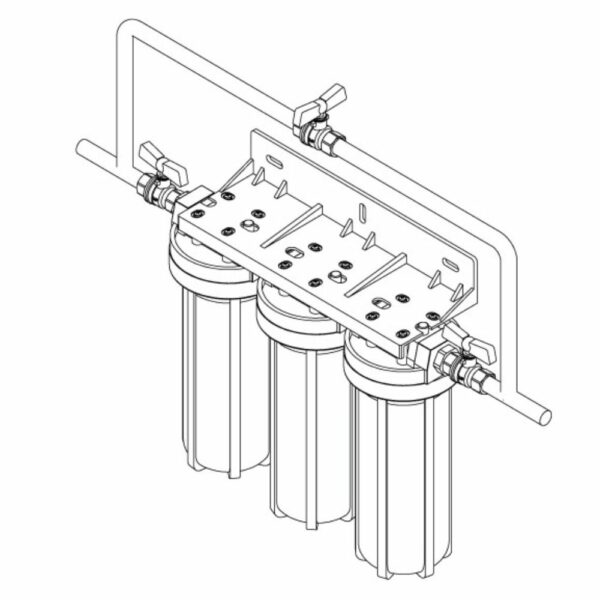 FILTRE A EAU TRIPLE 3/4" – Image 2