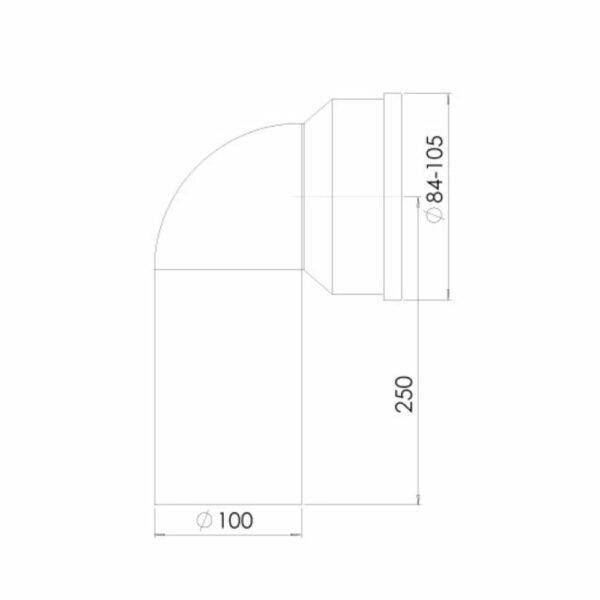 PIPE COUDEE SEMI LONG 25 – Image 2