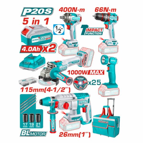 KIT OUTILLAGES ELECTRO-PORTATIF 2.4AHCH TCKLI2059
