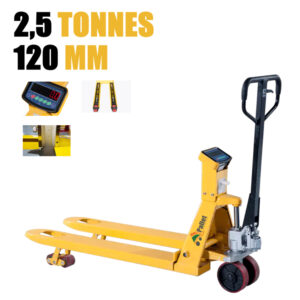 TRANSPALETTE PESEUR 2,5 AVEC IMPRRIMANTE WH-25ES