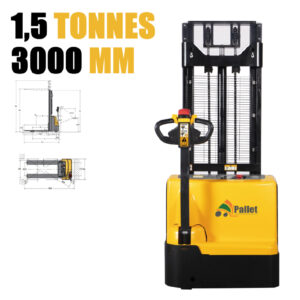 GERBEUR ELECTRIQUE PIETON WS15H 1500KG