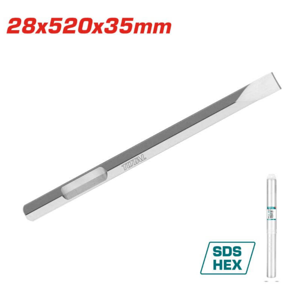 BURIN HEX PLAT 28X520MM TAC153428112