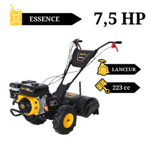 MOTOCULTEUR A FRAISE ARRIERE 7CV ESSENCE DG60G