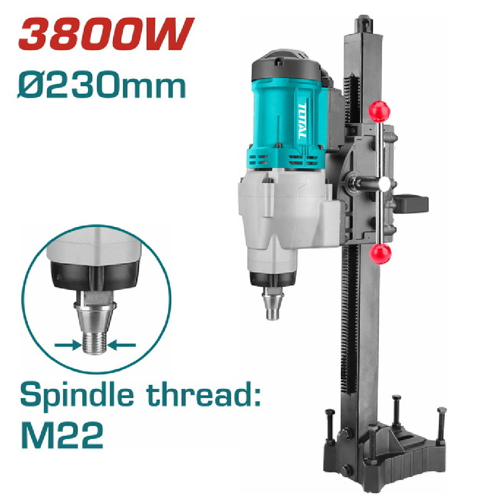 PERCEUSE A SOCLE DIAMANT Ø22 3800W TDDM38001
