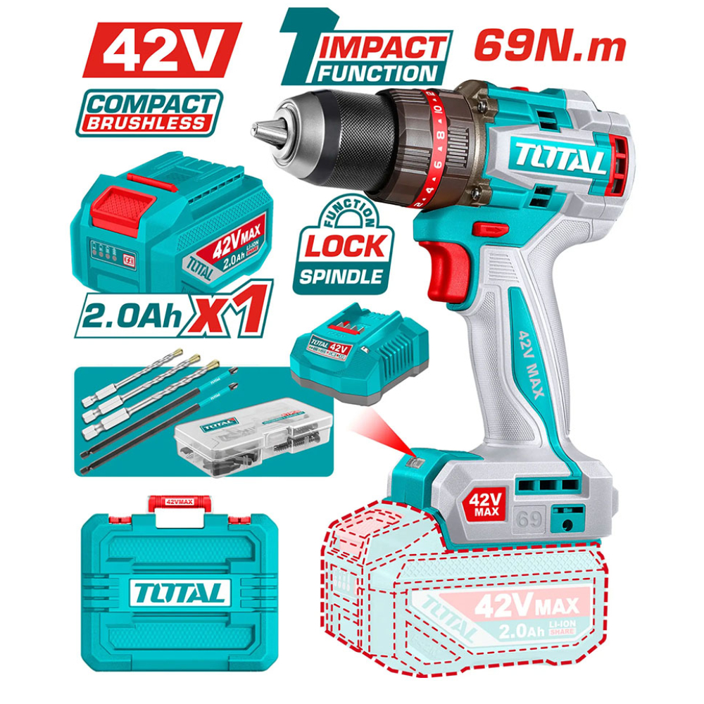 VISSEUSE 42V 2.1AH/CH TIDLI426981