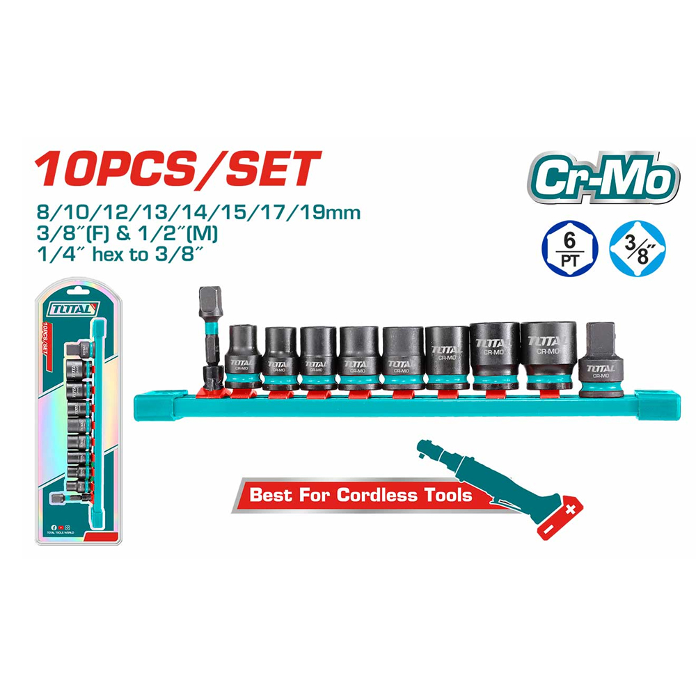 JX 10 DOUILLES 3/8" THTISD38104