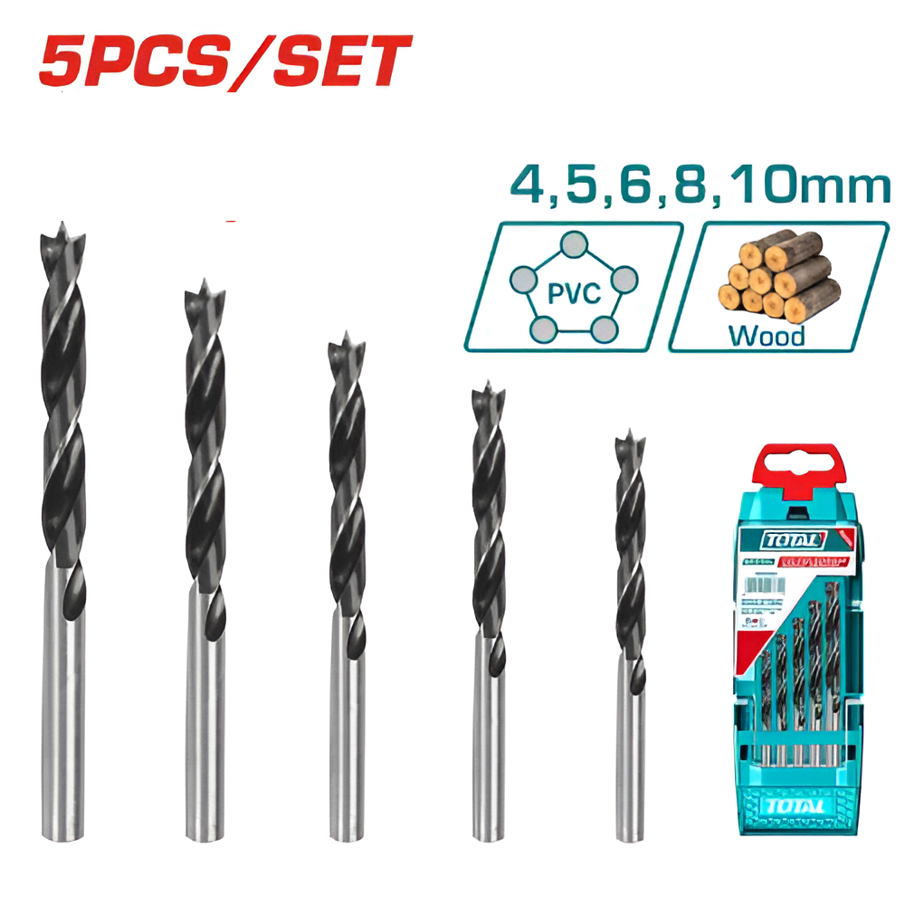 JX 5PCS MECHES BOIS 4-10MM TACSD7056