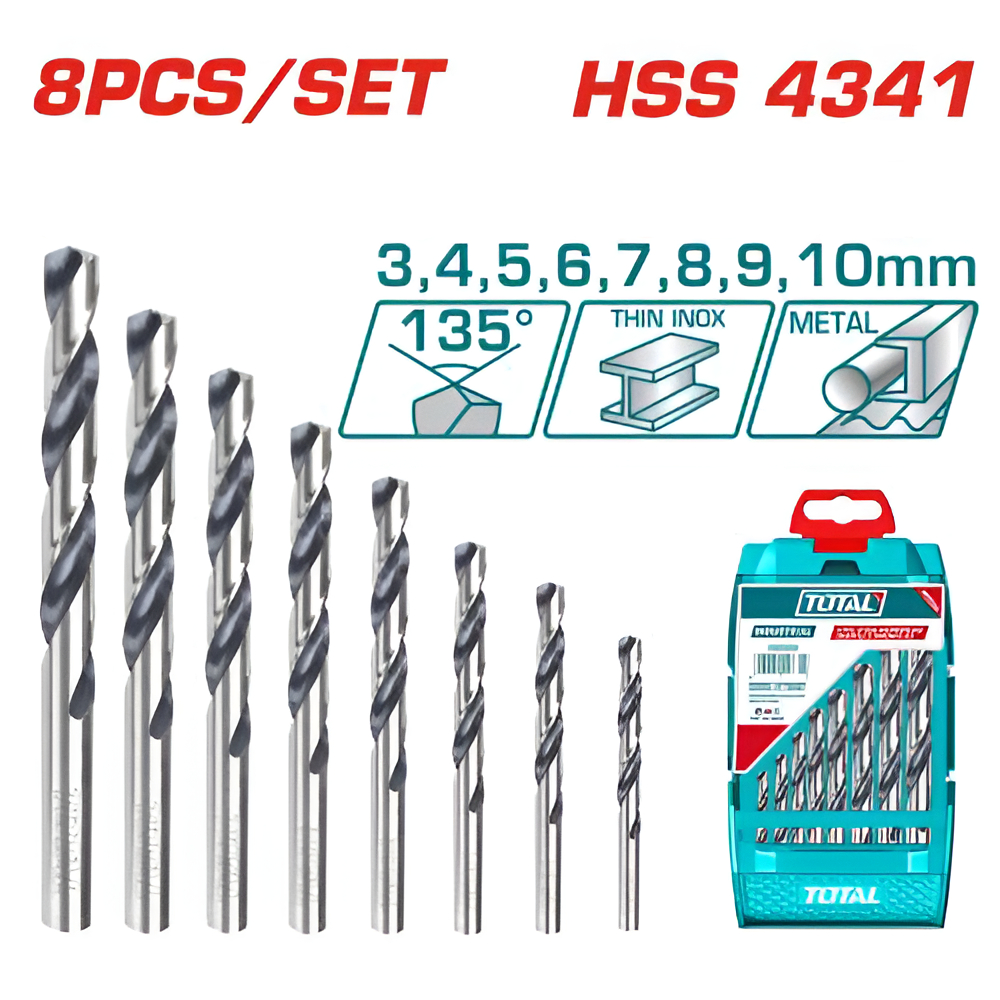 JX 08 MECHES HSS 3-10MM TACSD0085