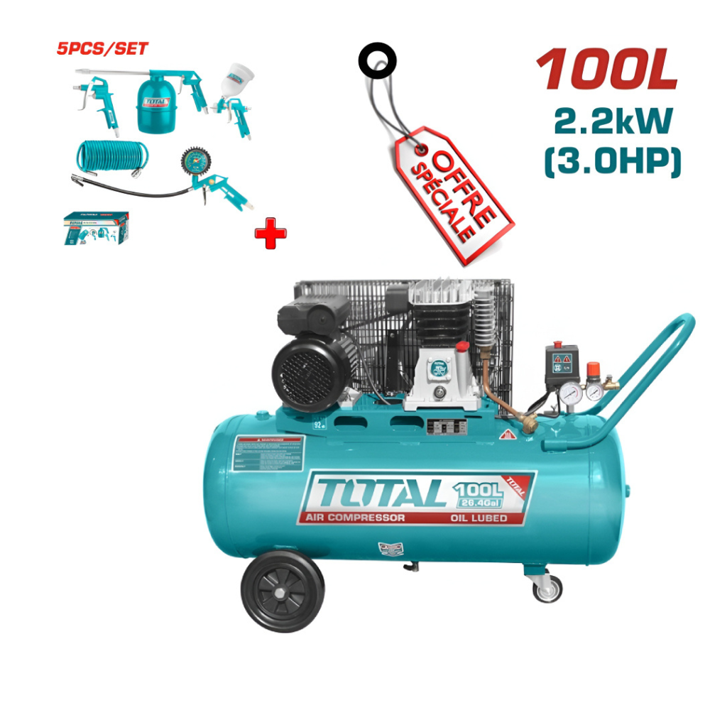 PACK COMPRESSEUR 100L 220V 3CV TC1301006E-053