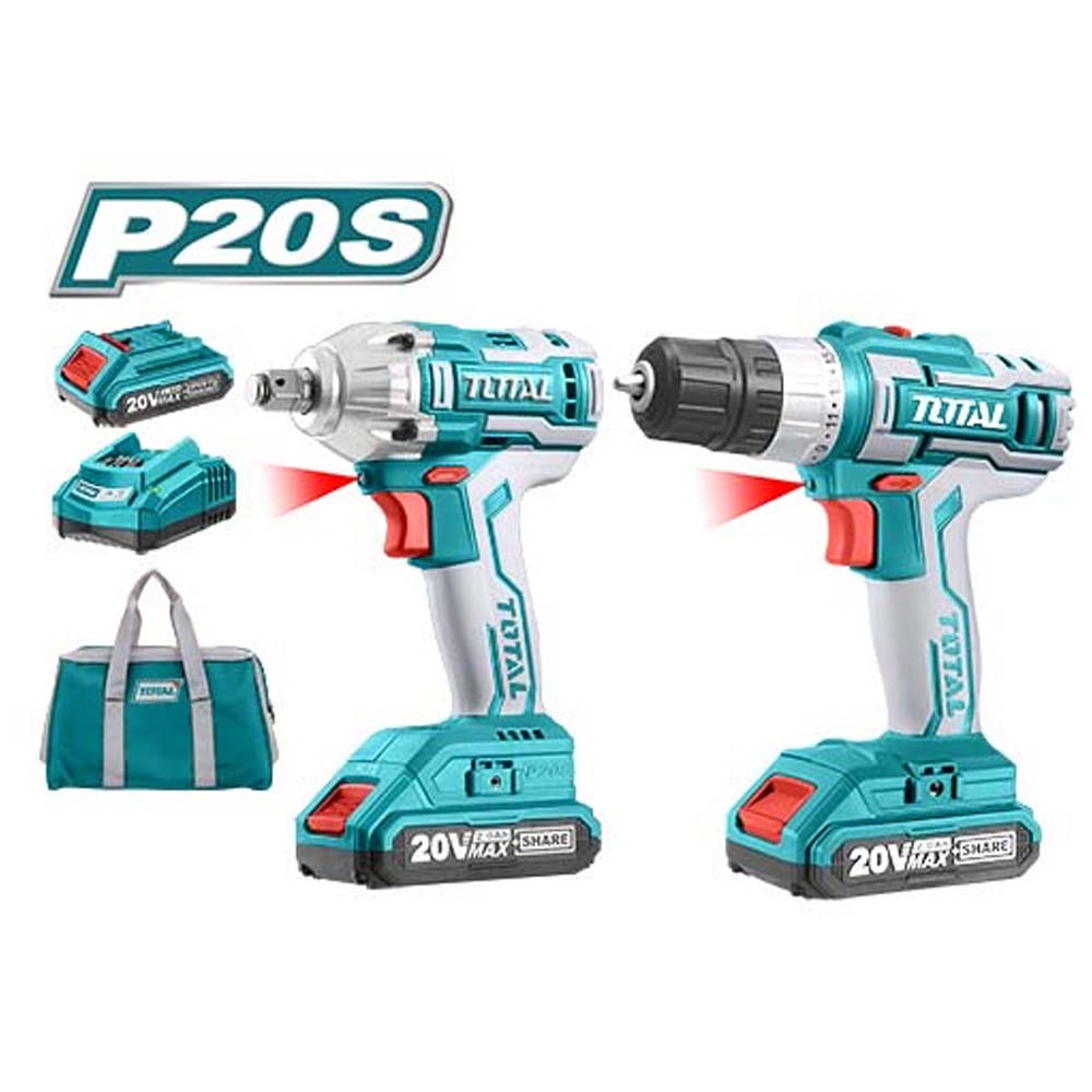 VISSEUSE+BOULONNEUSE 20V 2.2AH/CH TCKLI2007