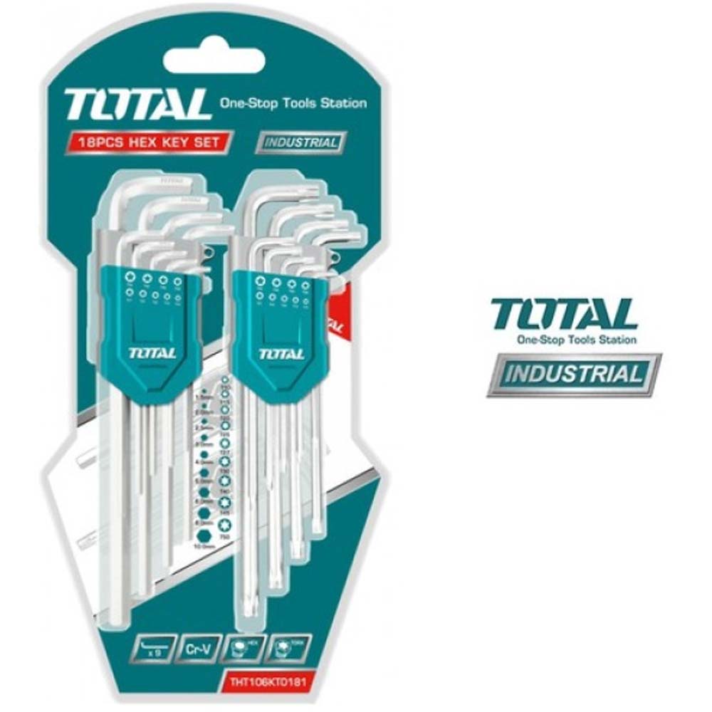 JX 18 CLES MALE TORX+6PT THT106KT0181
